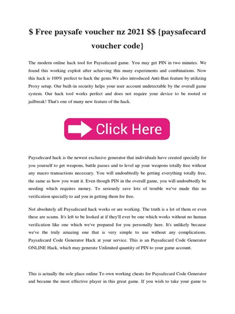 free paysafe voucher.